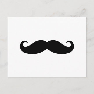 Cartão Postal bigode, design de bigode de bigode