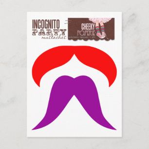 Cartão Postal Bigodes de Festa Incógnitos 2
