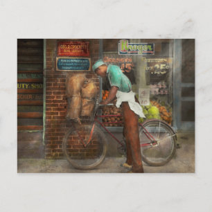 Cartão Postal Bike - Entrega de compras 1938