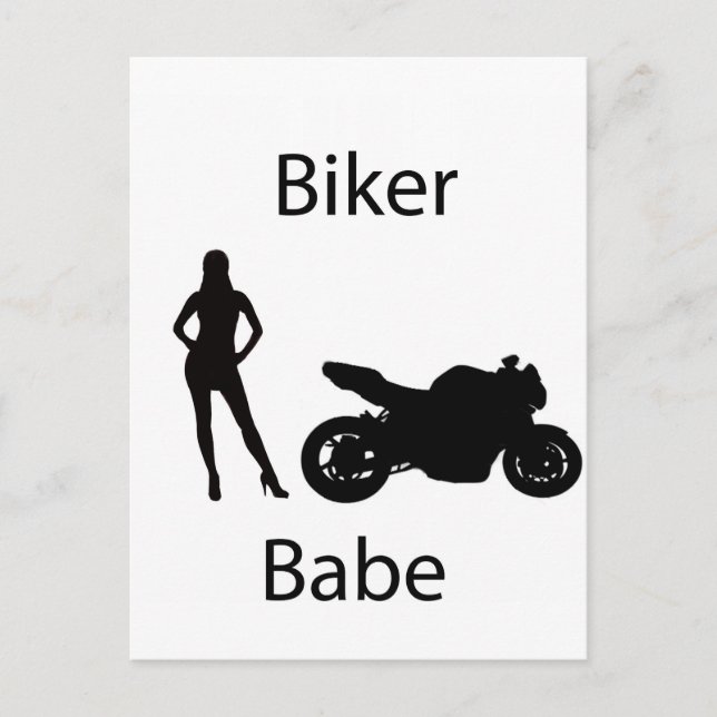 Cartão Postal Biker baby (Frente)
