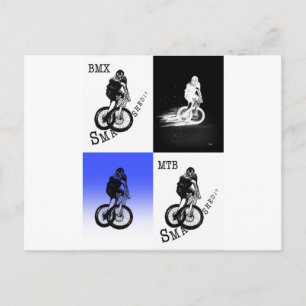 Cartão Postal Biker de montanha MTB BMX