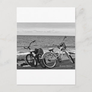 Cartão Postal Bikes pelo mar