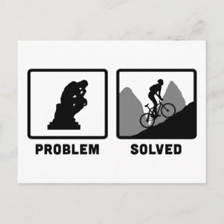 Cartão Postal Biking da montanha