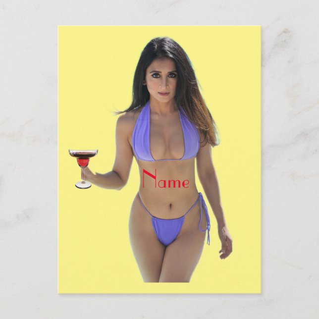 Cartão Postal Bikini Bikini - Boca-Boca de Cabeça Negra (Frente)