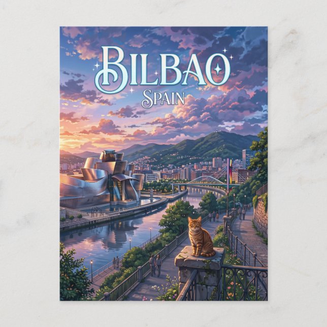Cartão Postal Bilbao Espanha (Frente)