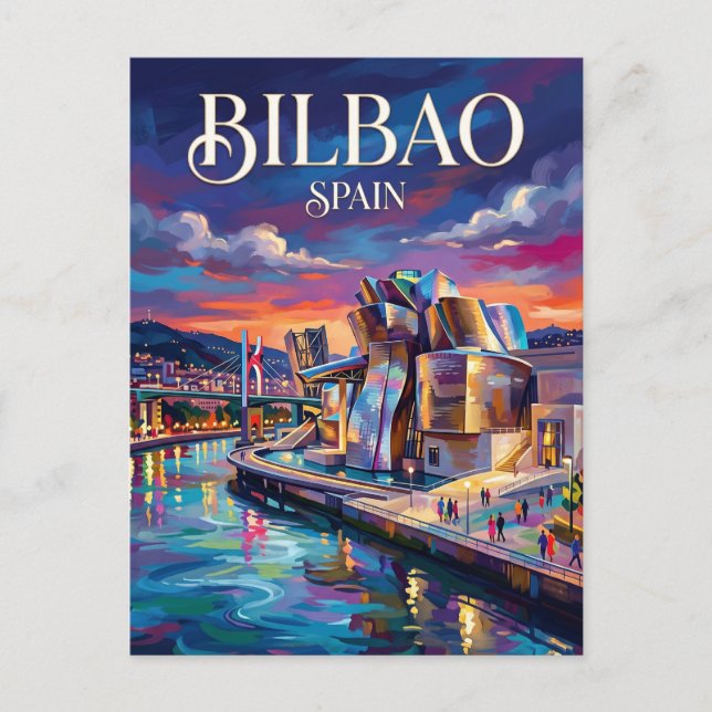 Cartão Postal Bilbao Espanha (Frente)