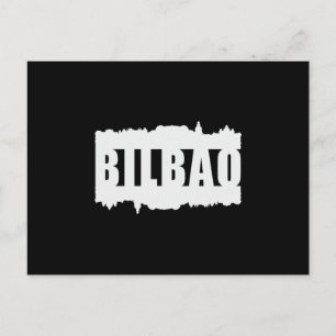 Cartão Postal Bilbao Espanha Cidade Skyline Paisagem Urbana Pres