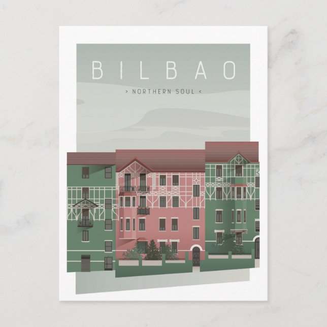 Cartão Postal BILBAO Norte Soul Kirikiño (Frente)
