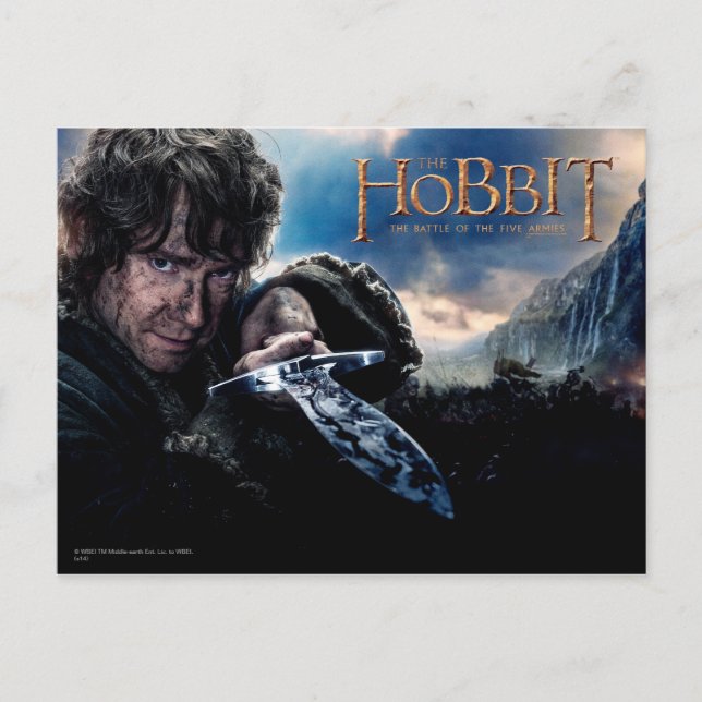 Cartão Postal BILBO™ Holding Sting (Frente)