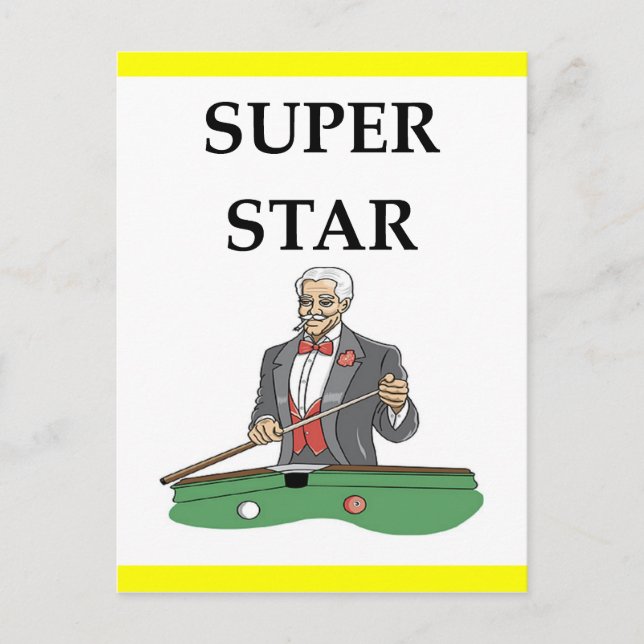 Cartão Postal bilhar (Frente)