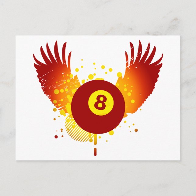 Cartão Postal bilhar de alta fidelidade (Frente)