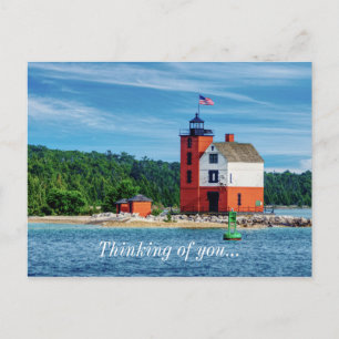 Cartão Postal Bilhete Da Ilha Redonda Pensando Em Você