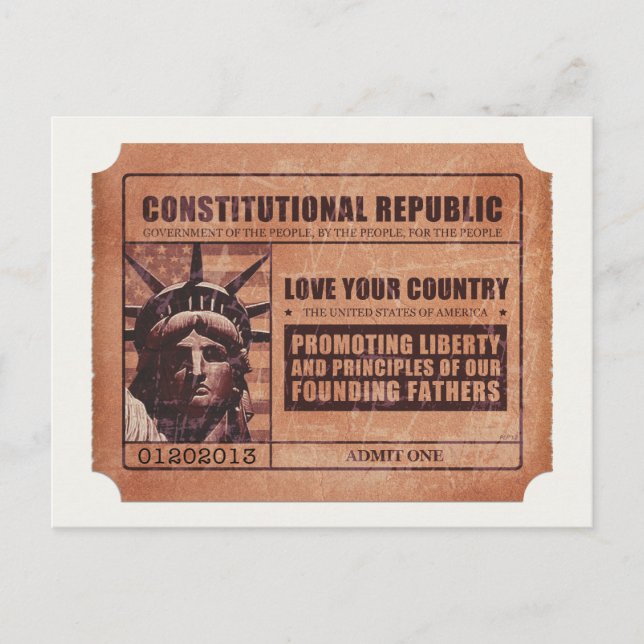 Cartão Postal Bilhete Político (Frente)