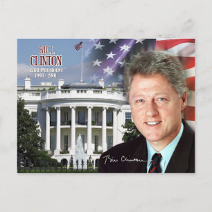 Cartão Postal Bill Clinton - 42º Presidente dos EUA