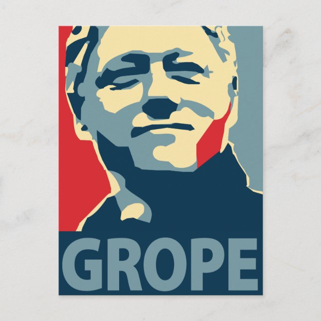 Cartão Postal Bill Clinton - Grope: Cartão-postal OHP (Frente)