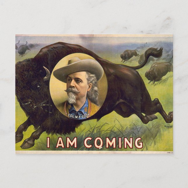 Cartão Postal Bill Cody -1899 (Frente)