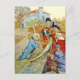 Cartão Postal Bill o Lizard na Casa do Coelho