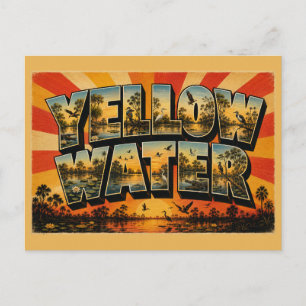 Cartão Postal Billabong Yellow Water NT Austrália