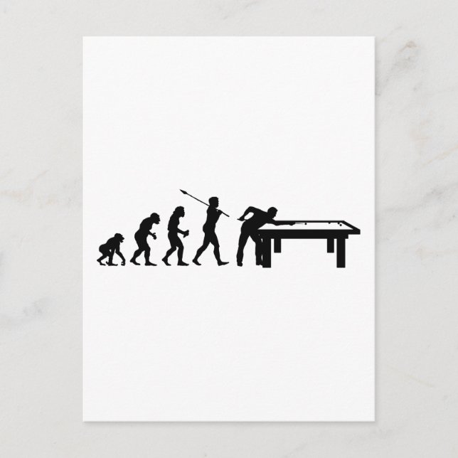 Cartão Postal Billiard Player (Frente)