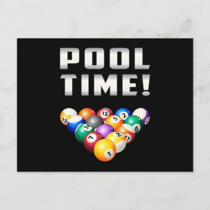 Cartão Postal Billiard Snooker Piscina Billiards 8 Ball Engraçad