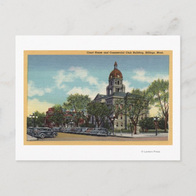 Cartão Postal Billings, Montana (Frente)