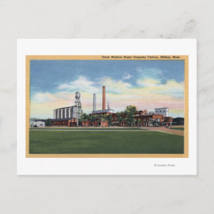 Cartão Postal Billings, Montana - Companhia de Açúcar Ocidenta