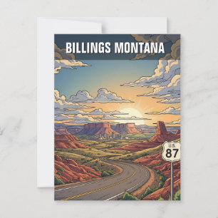 Cartão Postal Billings Montana Viagem
