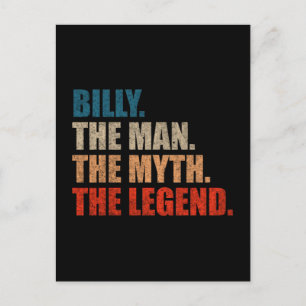Cartão Postal Billy O Homem O Mito A Lenda