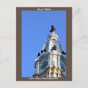 Cartão Postal Billy Penn City Hall Philadelphia