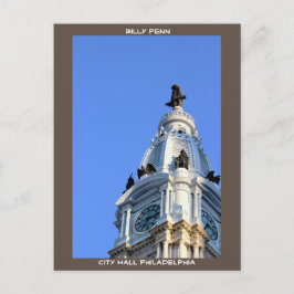 Cartão Postal Billy Penn City Hall Philadelphia
