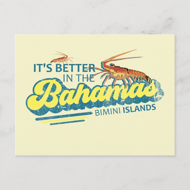 Cartão Postal Bimini Island Bahamas — Pós-Cartaz Cruise (Frente)