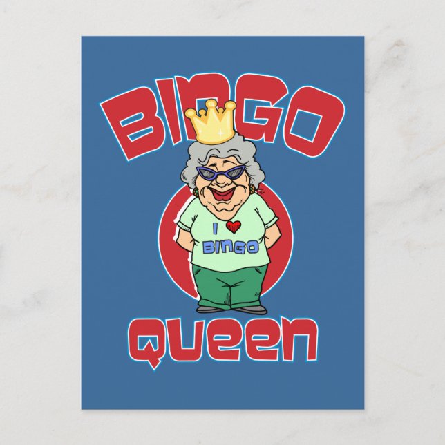 Cartão Postal Bingo Queen - Personalizar (Frente)