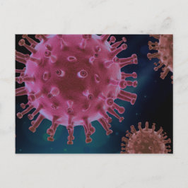 Cartão Postal Biologia do vírus Covid