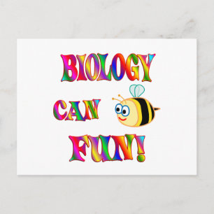 Cartão Postal Biologia é Divertida