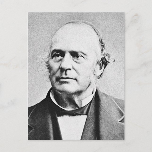 Cartão Postal Biólogo Naturalista Agassiz ~ Louis Agassiz (Frente)