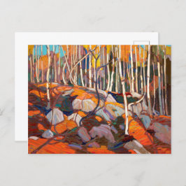 Cartão Postal Birch Grove, outono | Tom Thomson |