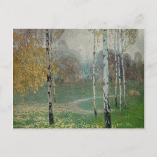 Cartão Postal Birch Trees, 1904 (óleo na canvas)