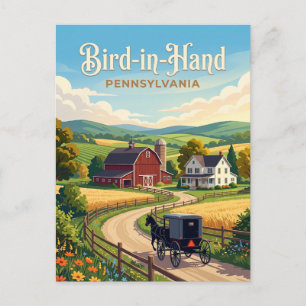 Cartão Postal Bird-in-Hand, Pensilvânia