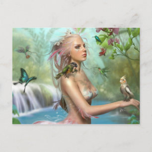 Cartão Postal Bird Muse