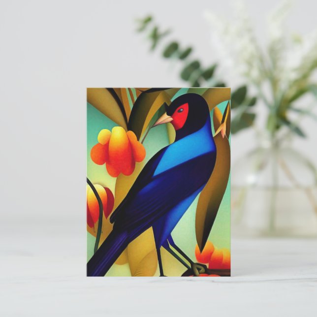 Cartão Postal Bird- Nature Art Card (Em pé/Frente)