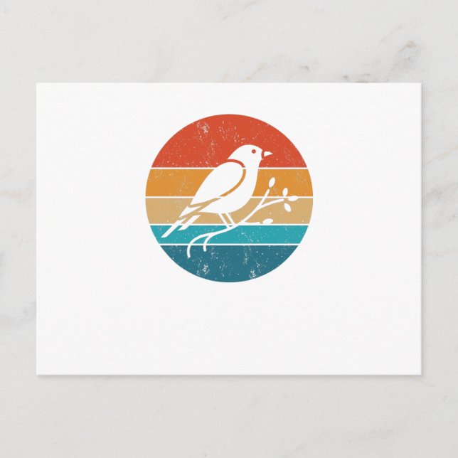 Cartão Postal Bird Watching Birds Observer Bird (Frente)