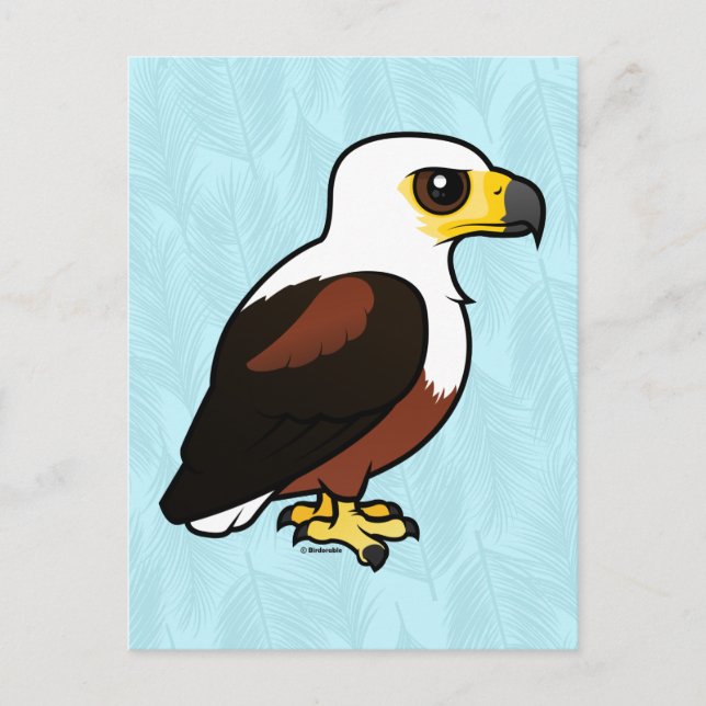 Cartão Postal Birdorable African Fish Eagle (Frente)
