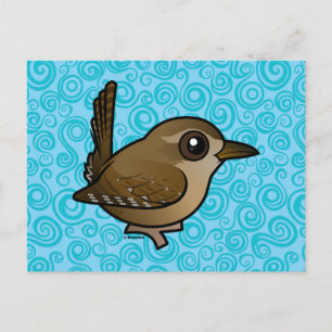 Cartão Postal Birdorable Winter Wren
