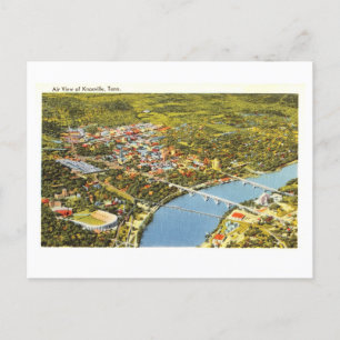 Cartão Postal Bird's-Eye View de Knoxville, Tennessee, Vintage