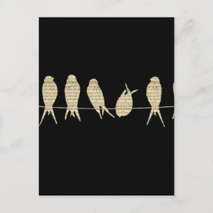 Cartão Postal birds-wire-musical-notes.jpg
