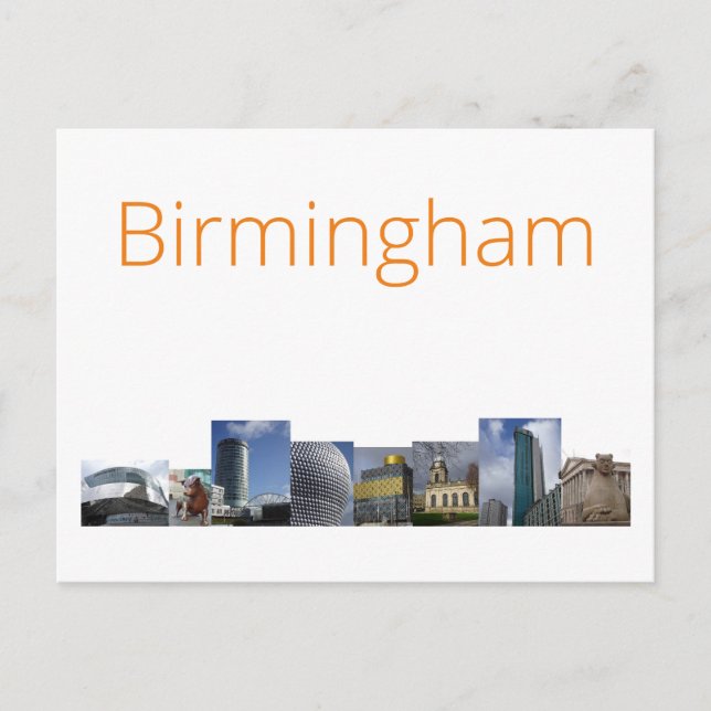 Cartão Postal Birmingham (Frente)