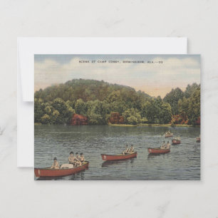 Cartão Postal Birmingham AL Acampamento Cosby Década de 1940 Ant