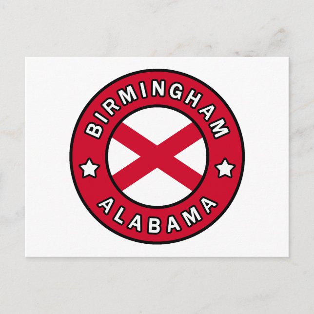 Cartão Postal Birmingham Alabama (Frente)