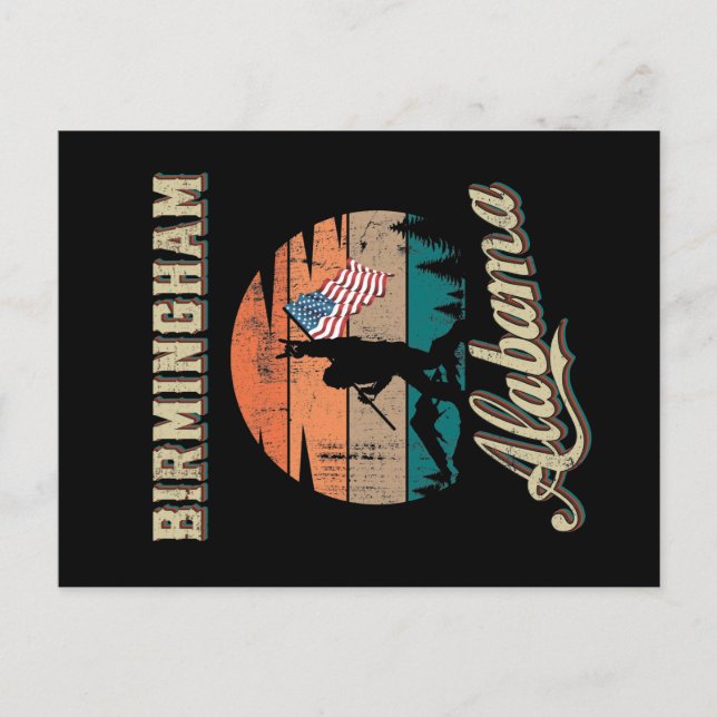 Cartão Postal Birmingham Alabama (Frente)