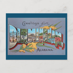 Cartão postal Birmingham Alabama